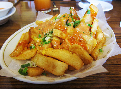 Herringbone plated fries (these suck, but gave me the idea)